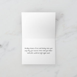 Folded Greeting Card Get Well