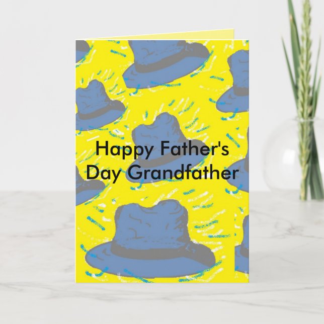 Folded Greeting Card Grandfather's day Card (Front)
