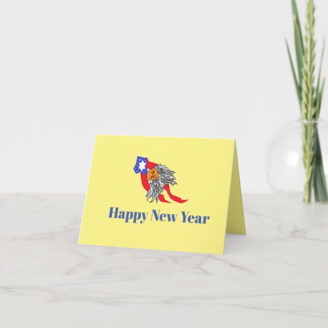 Folded Greeting Card : Happy New Year 2023 (Front)