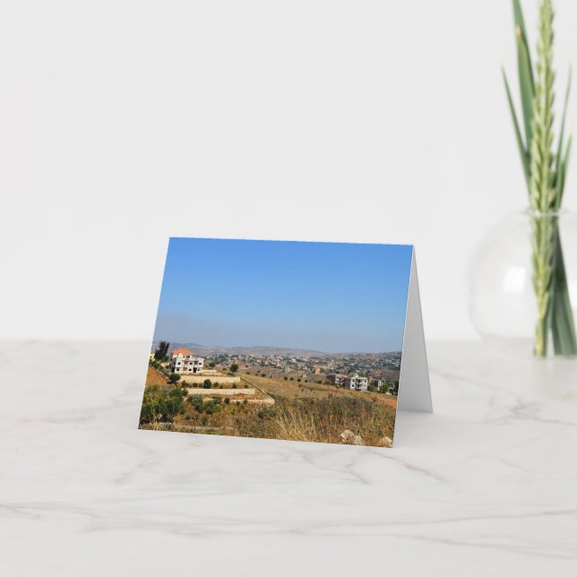Folded Greeting Card - Lebanon (Front)