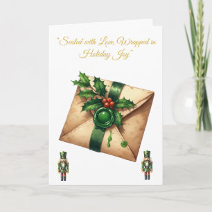 Folded Greeting Card-Victorian Xmas Splendour Card