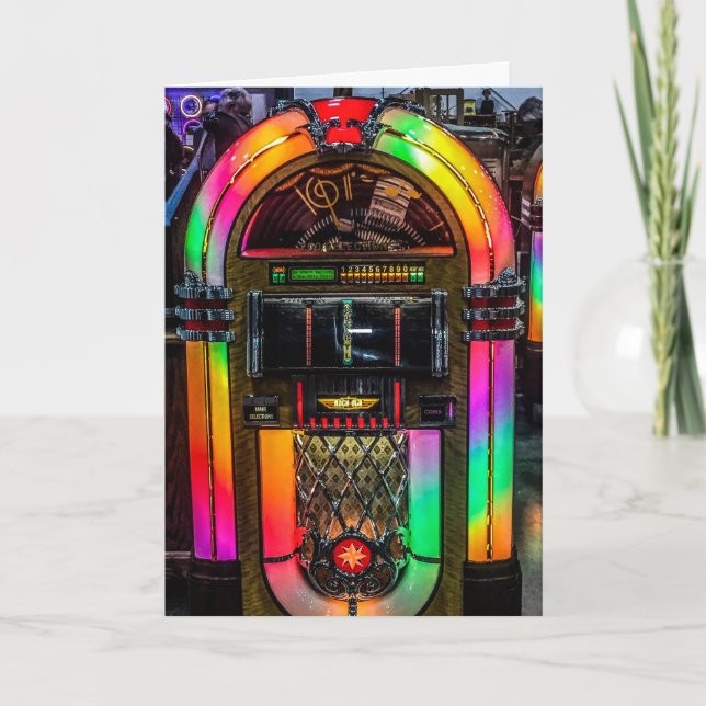 Folded Greeting Card- Vintage, Retro Card (Front)