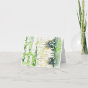 Folded greeting card with original artwork