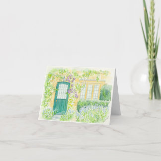 Folded greeting card with original artwork