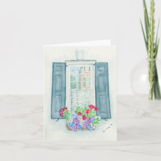 Folded greeting card with original artwork