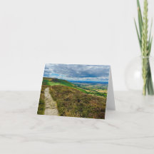 Folded greeting card with photo of Yorkshire