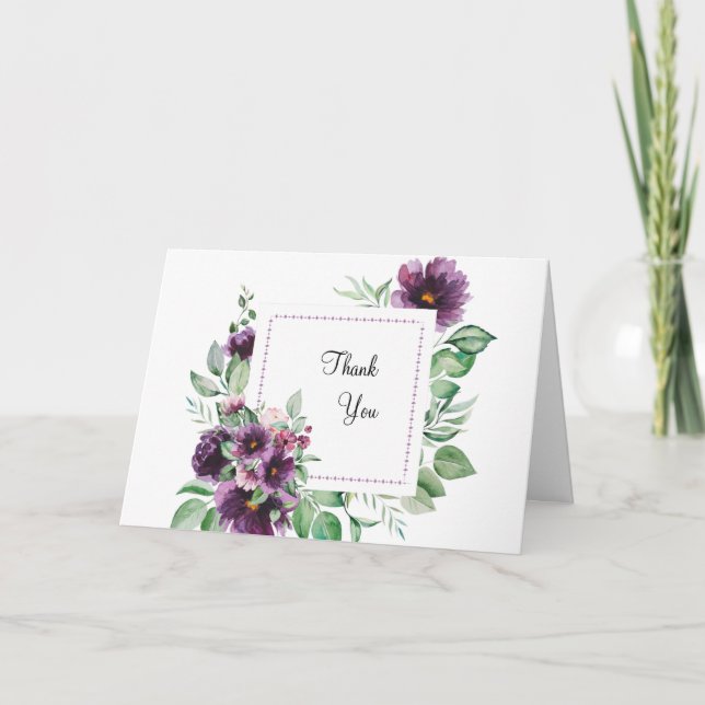 Folded Greeting Thank You Card (Front)