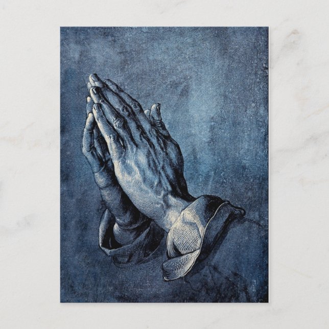 Folded Hands Prayer - Durer Postcard (Front)