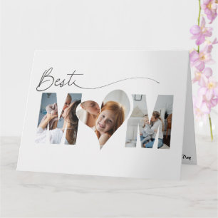 Folded Heart Mum Mother's Day Card