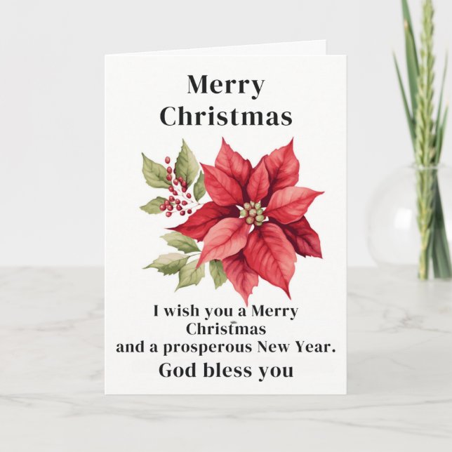 Folded Holiday Card (Front)