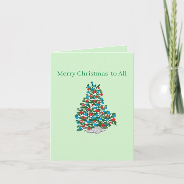 Folded Holiday Card : Christmas  (Front)