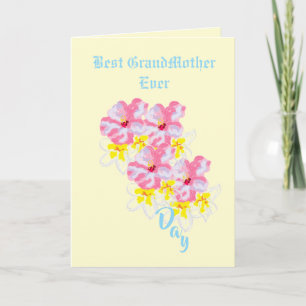 Folded Holiday Card  : Happy Grandmother's Day
