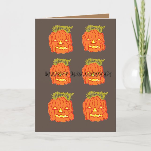 Folded Holiday Card : HAPPY HALLOWEEN (Front)