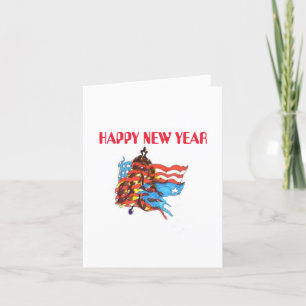 Folded Holiday Card : New Years