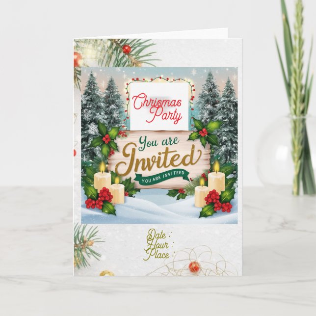 Folded invitation chrismas (Front)