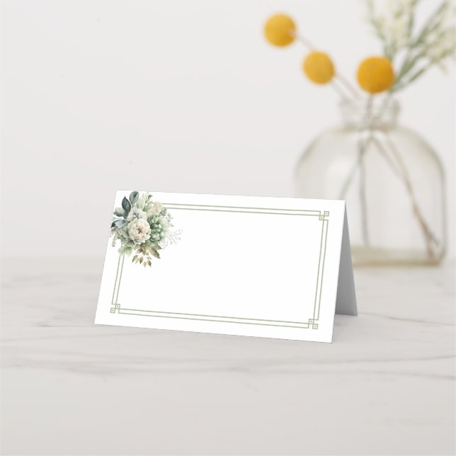 Folded Name Place Card (Front)