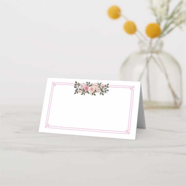 Folded Name Place Card (Front)