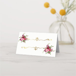 Folded Name Place Card