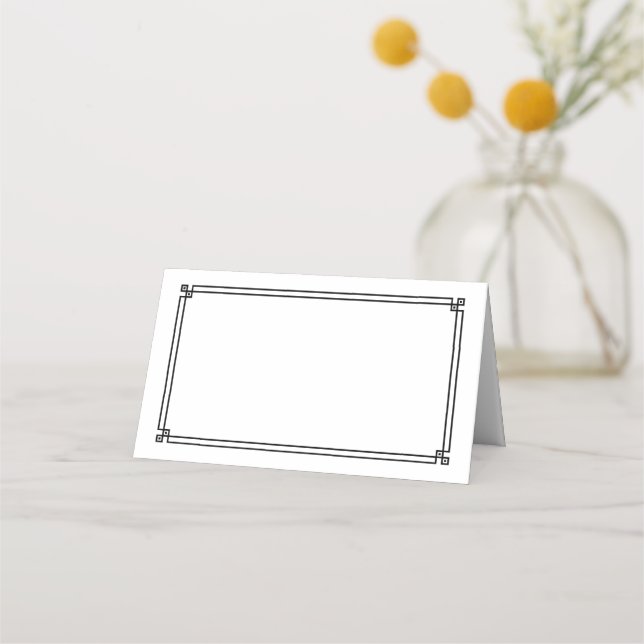 Folded Name Place Card (Front)