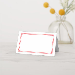 Folded Name Place Card