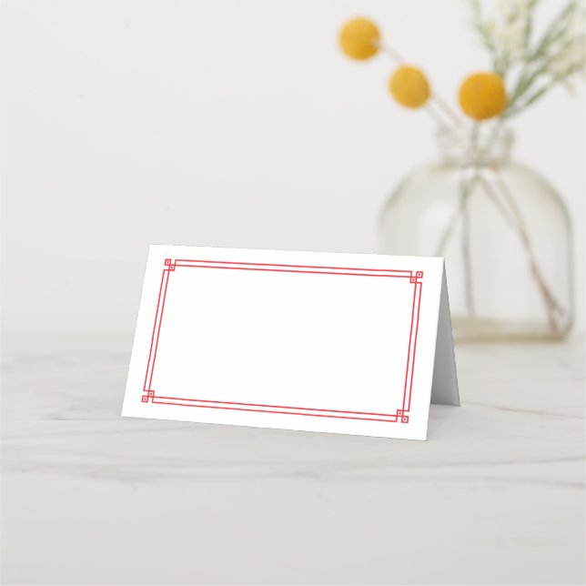 Folded Name Place Card (Front)