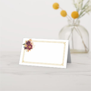Folded Name Place Card