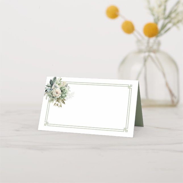 Folded Name Place Card (Front)
