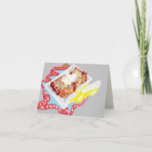 Folded Note Card :Banana Bread W/ a Banana