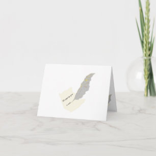 Folded Note Card : Dropping You a Note