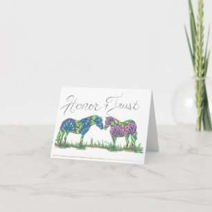 Folded Note Card Honour and Trust 