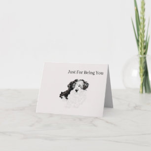 Folded Note Card : Just being You