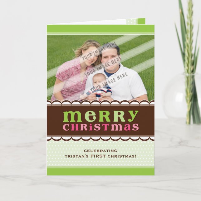 FOLDED PHOTO GREETING CARD :: candyfloss 2 (Front)