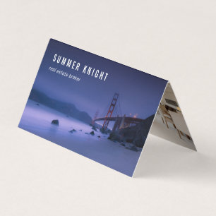Folded Photo Real Estate Broker Realtor Business Card