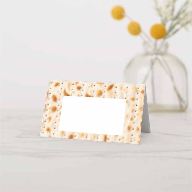 Folded Place Card,  Fold Style: Horizontal, Paper: Card (Front)