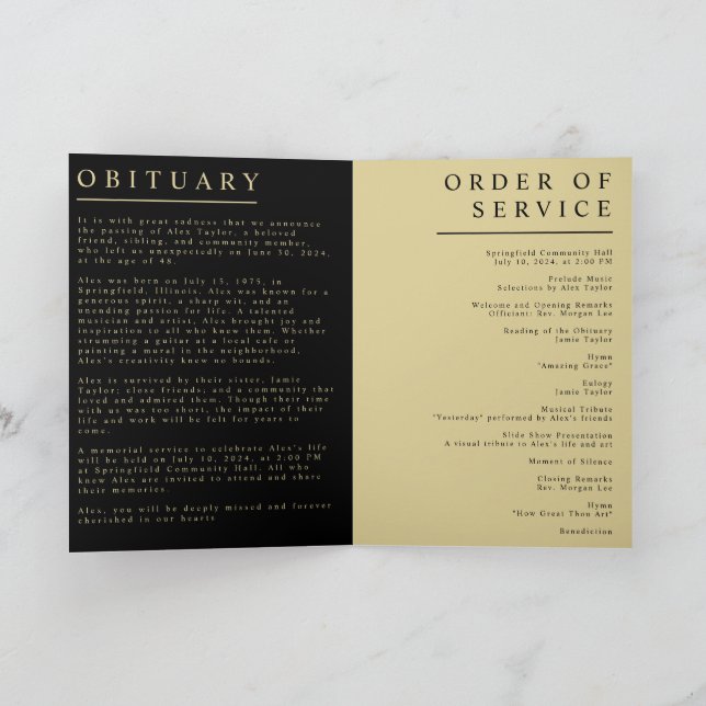 Folded Program Programme (Inside)