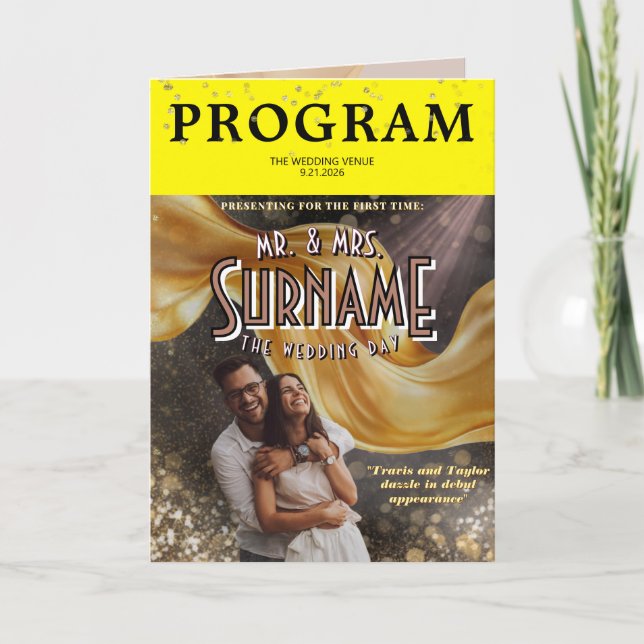 Folded Program Programme (Front)