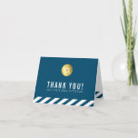 FOLDED THANK YOU bar mitzvah gold star dark blue<br><div class="desc">[ NOTE - THE GOLD EFFECT IS A PRINTED PICTURE ] A modern, simple design for a THANK YOU CARD Setup as a template it is simple for you to add your own details, or hit the customise button and you can add or change text, fonts, sizes etc TIP ::...</div>