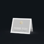 FOLDED THANK YOU bar mitzvah gold star of david<br><div class="desc">[ NOTE - THE GOLD EFFECT IS A PRINTED PICTURE ] A modern, simple design for a THANK YOU CARD Setup as a template it is simple for you to add your own details, or hit the customise button and you can add or change text, fonts, sizes etc TIP ::...</div>