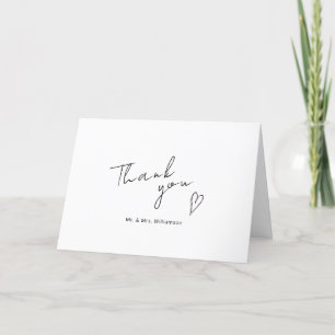 Folded Thank You Card