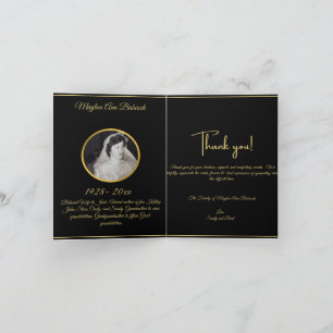 Folded Thank You Card