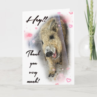 Folded Thank you Card
