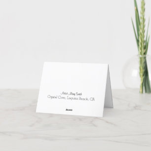 Folded Thank You Card