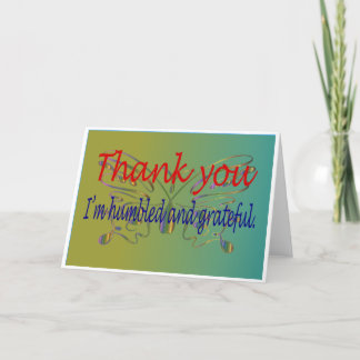 Folded Thank You Card