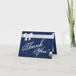 Folded Thank You Card Air Force Class A Uniform