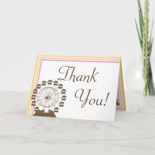 Folded Thank You Card Carnival