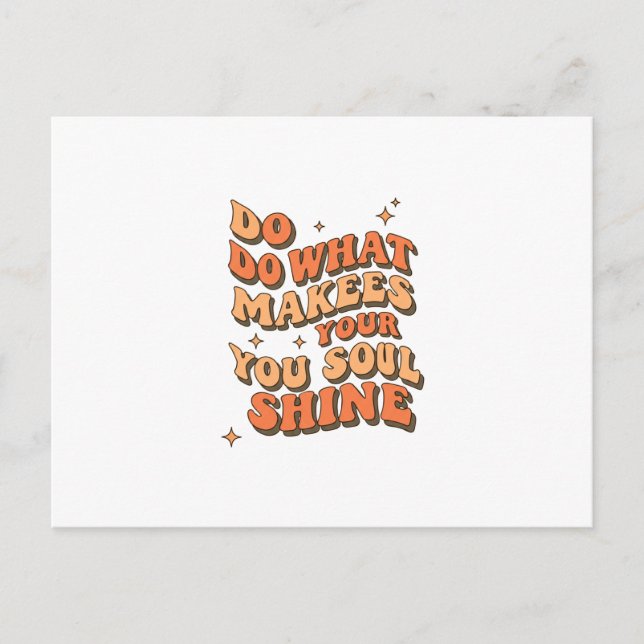 Folded Thank You Card – Do What Makes Your Soul Sh (Front)