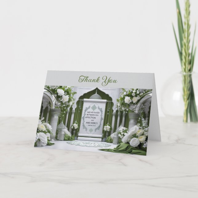 Folded Thank You Card Personalised _Islamic (Front)