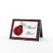 Folded Thank you Card Red Ladybug