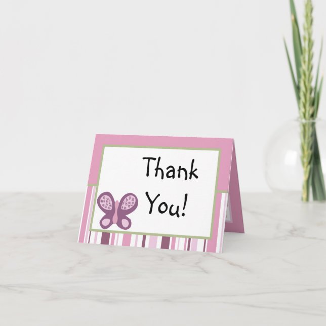 Folded Thank You Card Sugar Plum (Front)