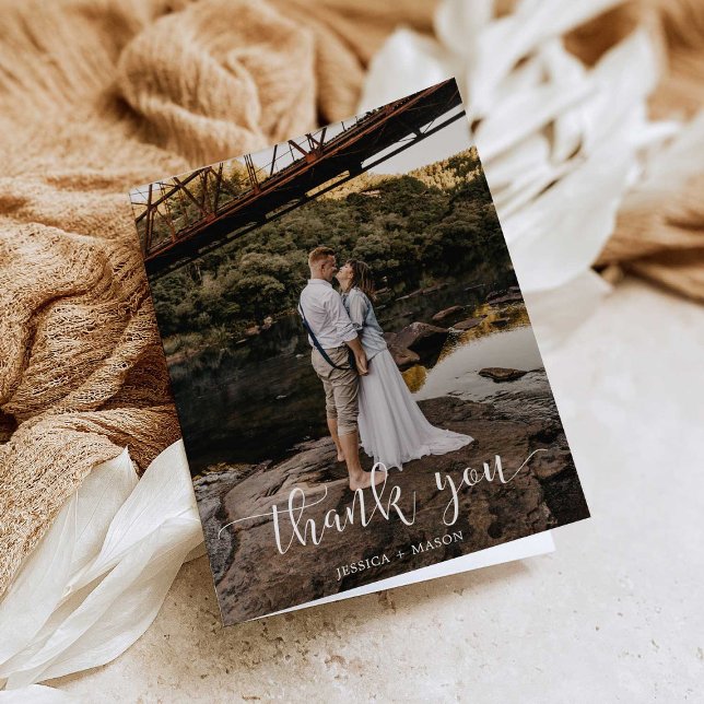 Folded Thank You Card with Customisable Message (Creator Uploaded)